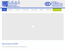 Tablet Screenshot of clinicacuret.com
